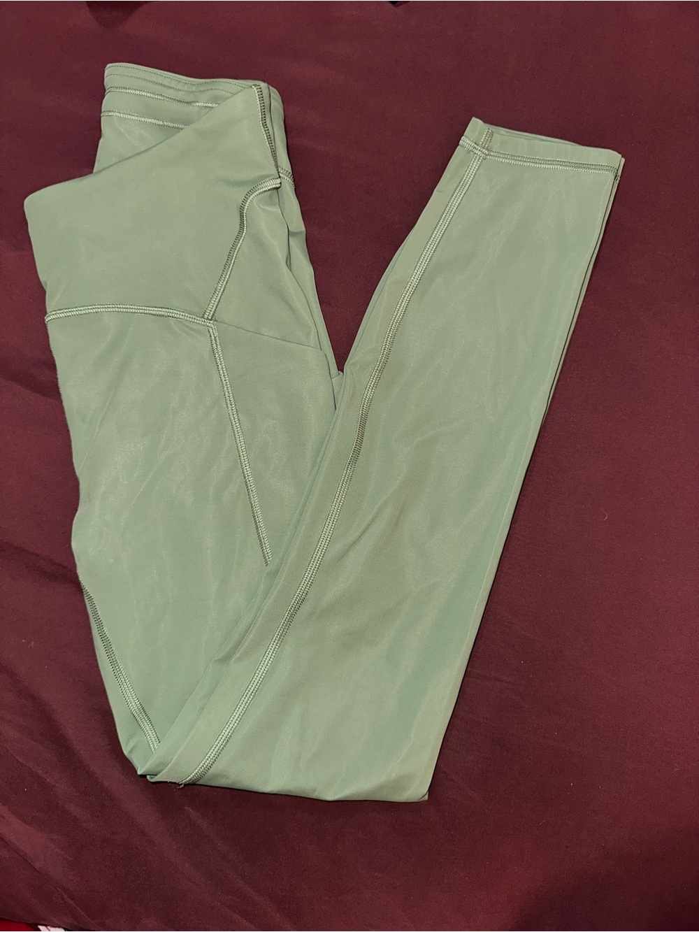 lululemon athletica Sage Green High-Rise Leggings with pockets size 4